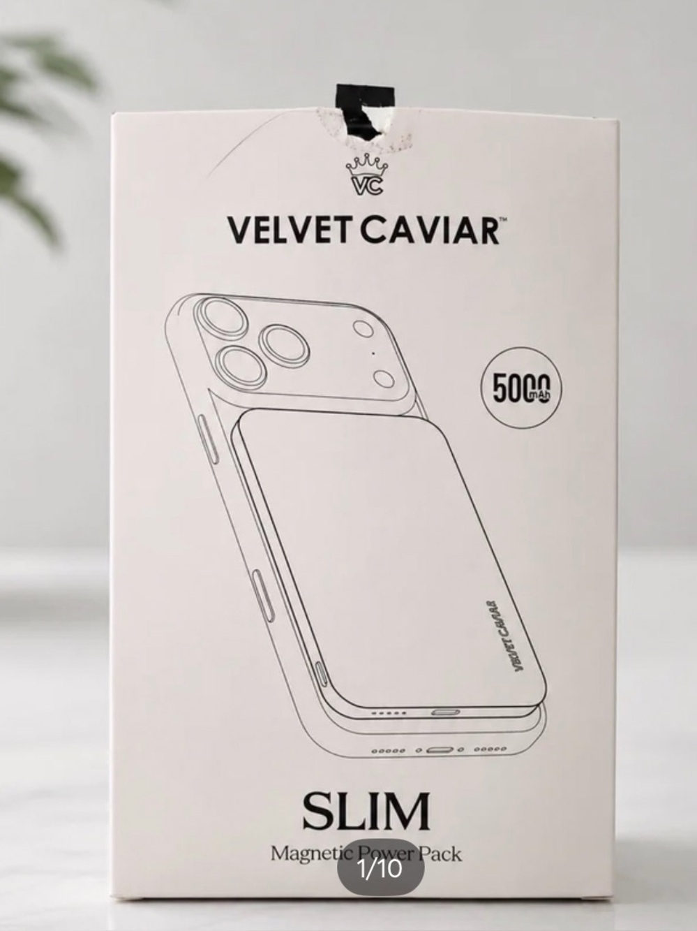 Buy 1 get 1,free Velvet Caviar Cashmere Taupe slim MagSafe battery pack